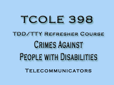 TDD/TTY Refresher 398 course image